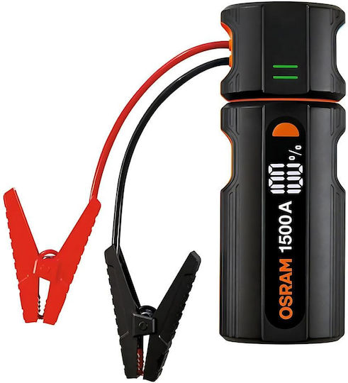 Osram Jumpstart 1500 Φορητός Εκκινητής Μπαταρίας Αυτοκινήτου με Power Bank / USB / Φακό 12V