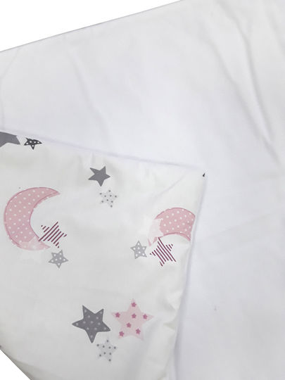 Beboulino Moon Stars Wickeltuch Rosa 50x80cm.