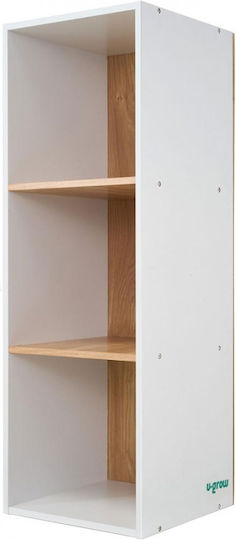Детски Стелаж Подов Бял 30x29.5x90см