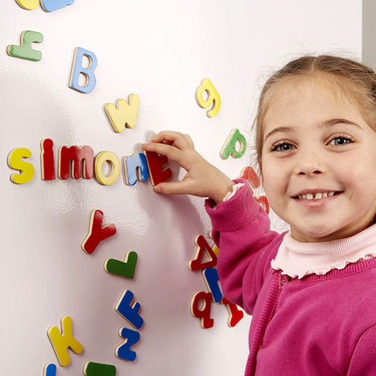 Melissa & Doug Magnetic Alphabet Εκπαιδευτικό Παιχνίδι Γράμματα & Αριθμοί από Ξύλο για 3+ Ετών