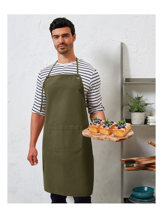 Premier Arbeitskittel Lebensmittelservice Khaki PR137
