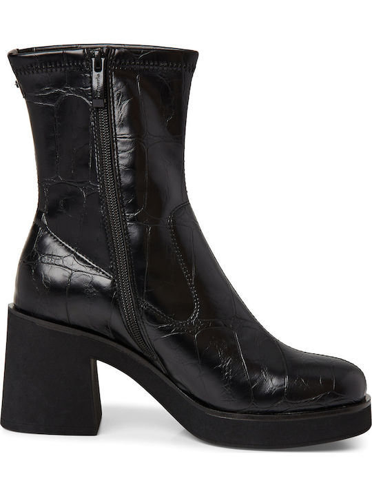 Women's Ankle Boots with High Heel Black