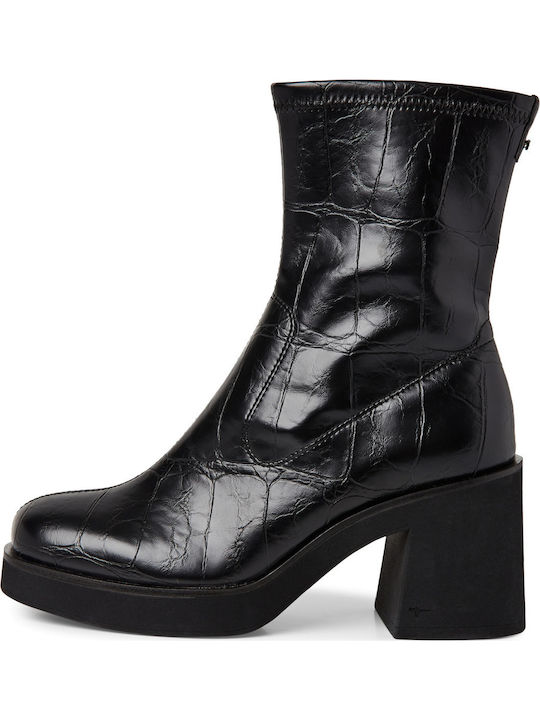 Women's Ankle Boots with High Heel Black