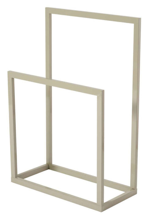 Aithrio Κρεμάστρα Δαπέδου από Μέταλλο Μπεζ 60x60x90cm