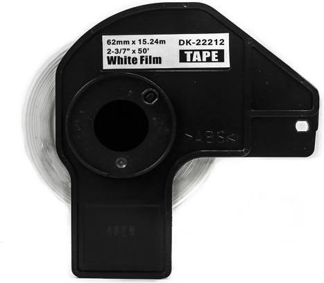 DK-22205 Label Maker Tape Compatible with Brother 30.5m x 62mm in White Colour Compatible with Brother DK
