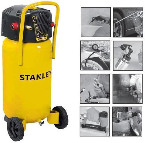 Stanley Einphasig Luftkompressor mit Leistung 2hp und Lufttank 50Es 8117180STN067
