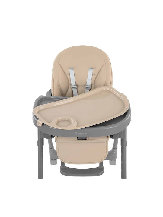 Kikka Boo Pastello 2 Foldable Baby Highchair with Adjustable Height Beige