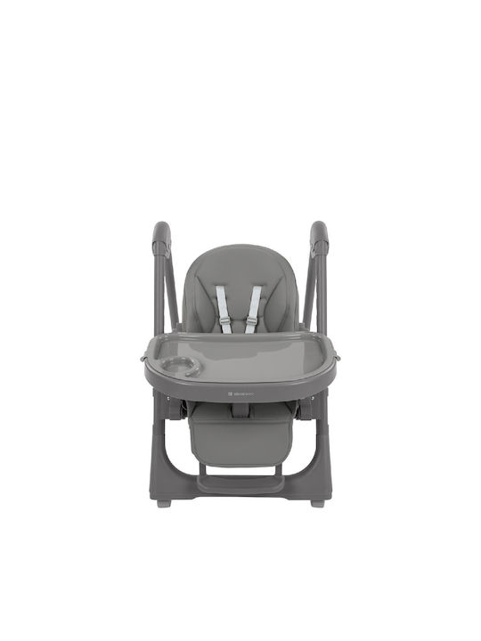 Kikka Boo Pastello 2 Foldable Baby Highchair with Adjustable Height Gray