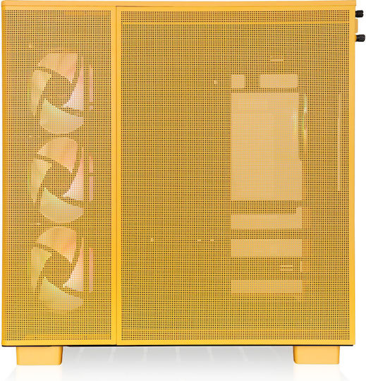 Thermaltake View 380 XL TG ARGB Геймърско бюро Midi Tower Компютърна кутия със страничен прозорец Bumblebee