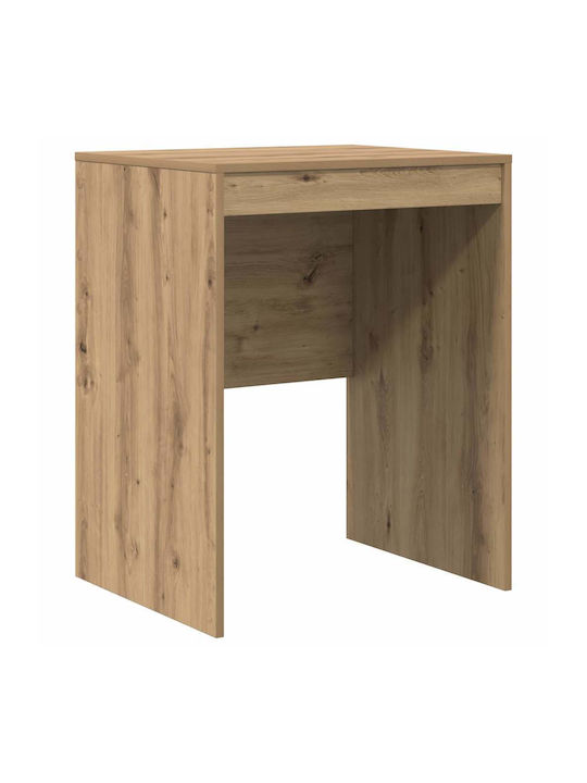Kids Desk with Library made of Melamine Brown 60x50x76cm