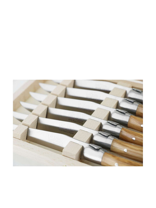 Andre Verdier Laguiole Origine Set Mit Messer Mit Rostfreiem Stahl 12cm 6 Stück