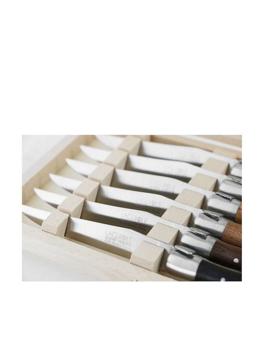 Andre Verdier Laguiole Origine Set Cuțite Cu Bază Din Oțel Inoxidabil 12cm 6 Bucăți