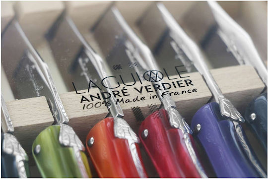 Andre Verdier Automne Laguiole Deluxe Комплект Ножове с Основа от Неръждаема Стомана 12см 6 Бройки
