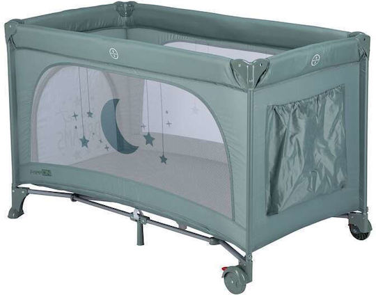 FreeOn Laufstall mit Matratze Grün 125x65cm