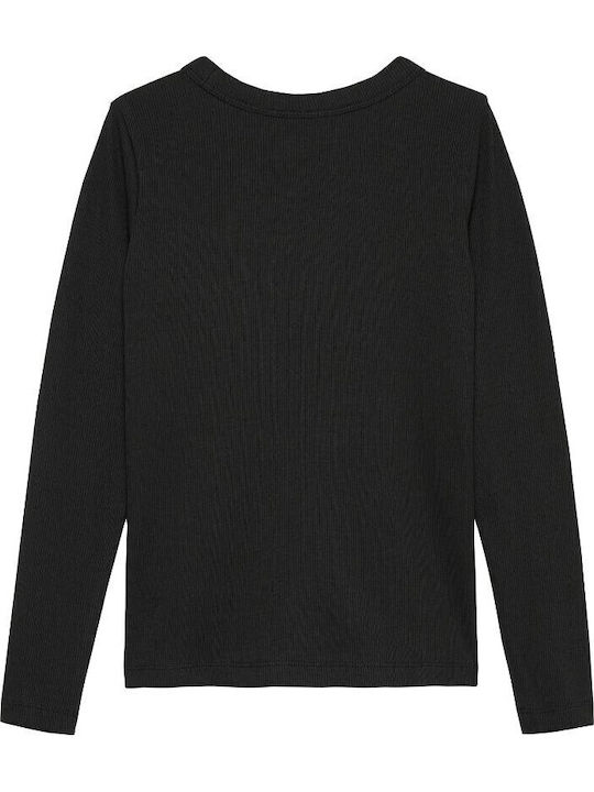 Kids Long-sleeved Black Top