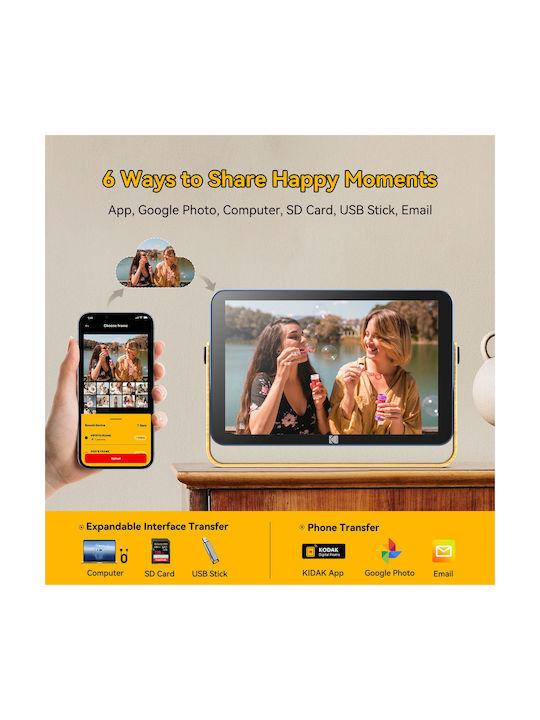 Kodak Ψηφιακή Κορνίζα με Οθόνη Αφής με WiFi Μπλε RWF-108V