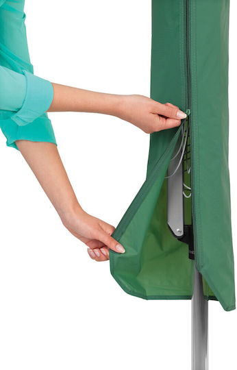 Brabantia Topspinner Folding Floor Clothes Drying Rack for Garden Metallic with Hanging Length 50m