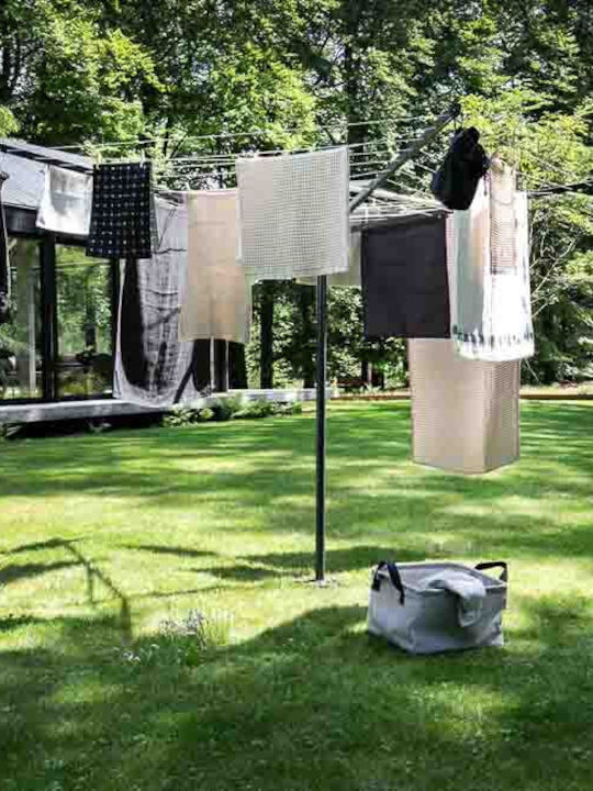 Brabantia Πτυσσόμενη Απλώστρα Δαπέδου από Μέταλλο με Μήκος Απλώματος 50m