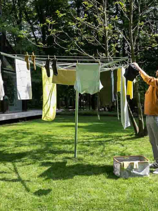 Brabantia Πτυσσόμενη Απλώστρα Δαπέδου από Μέταλλο με Μήκος Απλώματος 50m