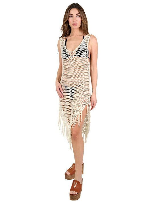Aquablue Women's Dress Beachwear Ecru