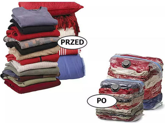 Plastic Storage Bag For Clothes Airtight and with Vacuum 110x80cm 1pcs