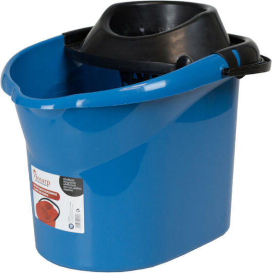 Viosarp Mop Bucket with Squeezer Plastic Capacity 15lt (Various Colors)