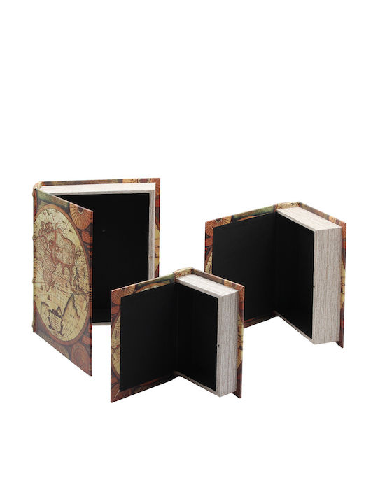 Keskor Set Dekorative Boxen im Buchformat 3Stück