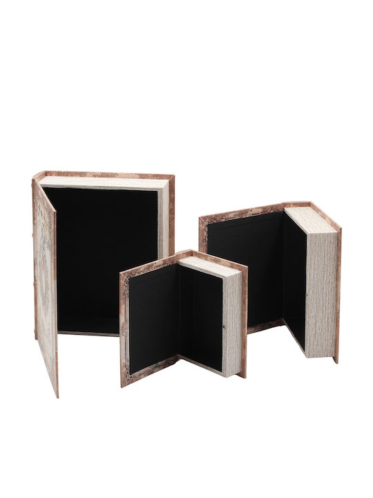 Keskor Set Cutii Decorative În formă de carte 3buc