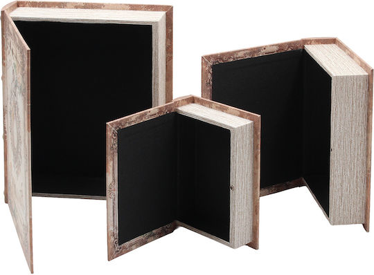 Keskor Set Dekorative Boxen im Buchformat 3Stück
