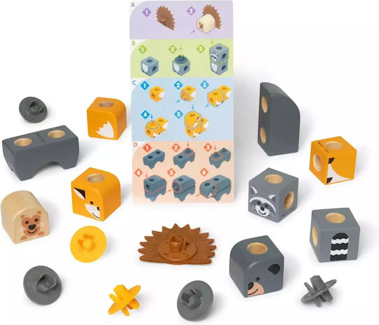 Melissa & Doug Παιχνίδι Κατασκευών Ξύλινo για Παιδιά 2+ Ετών