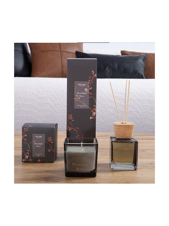 Nef-Nef Homeware Aromatic Candle In Jar With Moonlight Rose Perfume 200gr