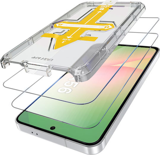 2x Γυαλί Samsung Galaxy S25 Edge Πλαίσιο Εύκολη Εγκατάσταση Erbord Easy App