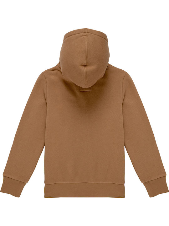 Kinder-Sweatshirt mit Kapuze Beiges Batwing