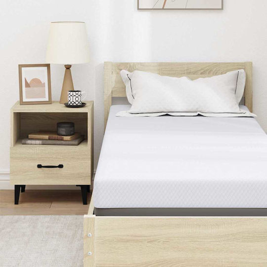 vidaXL Matratzentopper Einzel Polyester 70x200x10cm