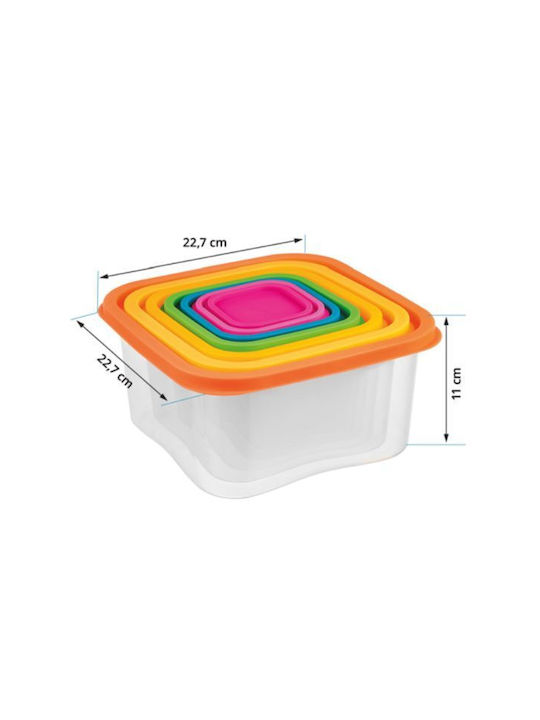 Smile Cutie pentru Mâncare Plastic Potrivit pentru Cuptor cu Microunde 7buc