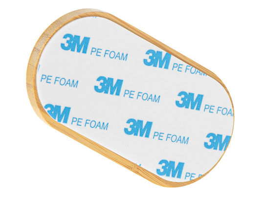 Cârlig Autocolant 2 Cârlige Lemn Metal Bej Argintiu