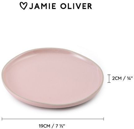 Jamie Oliver Πιάτο Ρηχό Κεραμικό Πολύχρωμο 19cm 4τμχ