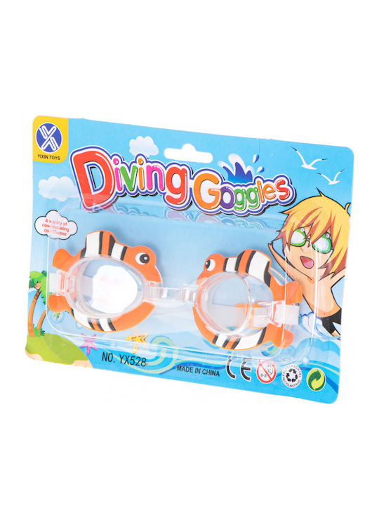 ikonka Swimming Goggles Kids Orange