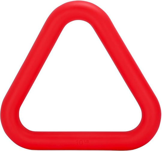 Kettlebell Triangle Greutate Powrx Acoperire din Silicon 30.5 X 28 X 3.7 Cm 4.7 Kg Roșu