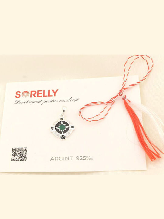 Sorelly Charm Aus Silber Grünes