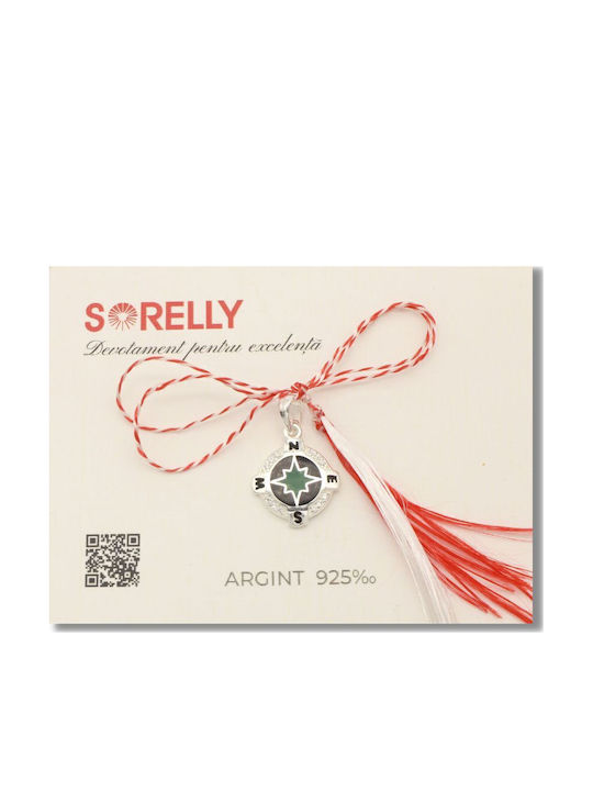 Sorelly Charm Aus Silber Grünes