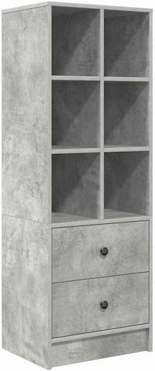Kinderschreibtisch mit Bibliothek aus Melamin Gray 60x50x76cm
