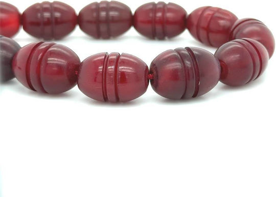 Kompologadiko Graven Horn Worry Beads Red