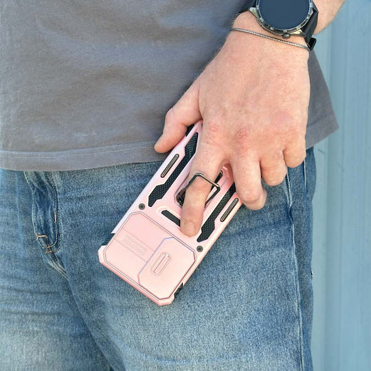 Ring Armor Camshield Sonique Samsung Galaxy A36 5G Mobile Phone Case Rose Gold