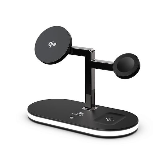 MISURA Încărcător Wireless (Qi Pad) 15W Negruς (MH07)