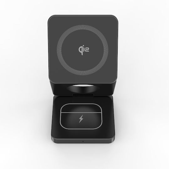 MISURA Wireless Charger (Qi Pad) and Cable USB-C 30W Blacks