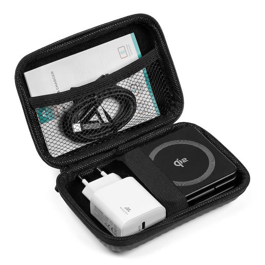 MISURA Wireless Charger (Qi Pad) and Cable USB-C 30W Blacks
