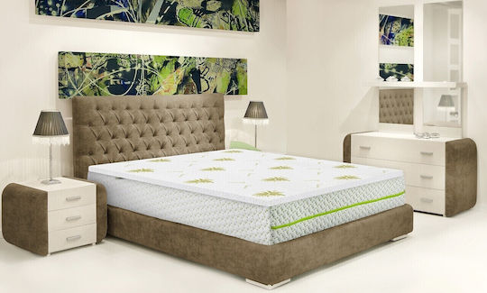 Ανώστρωμα Free Air King Size Memory Foam Eμποτισμένο με Αλόη 180x190x3εκ.