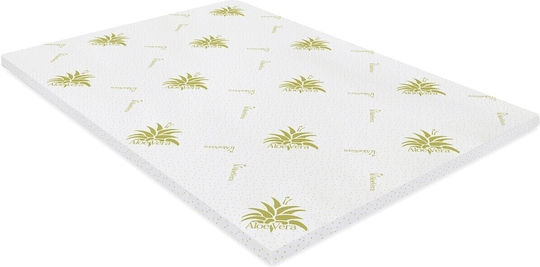 Ανώστρωμα Free Air King Size Memory Foam Eμποτισμένο με Αλόη 180x190x3εκ.