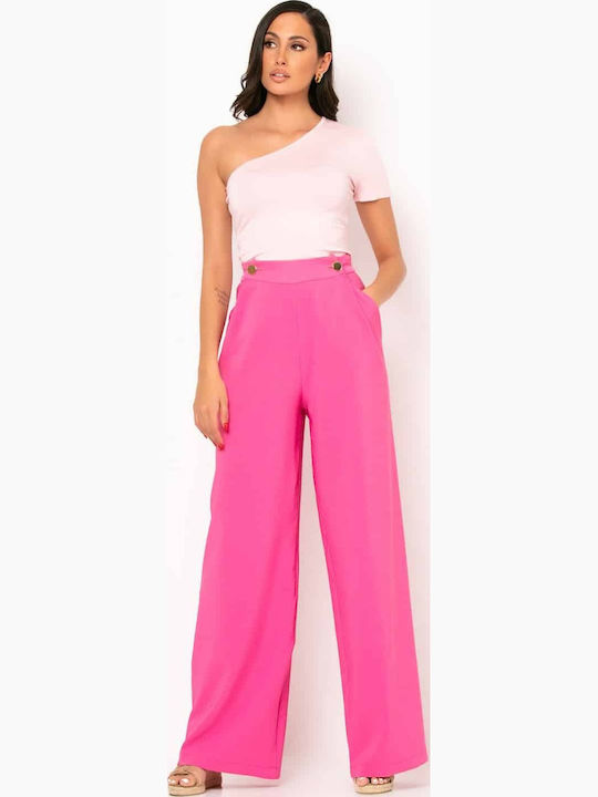 Bluze Damă Crop Mâneci Scurte Roz
